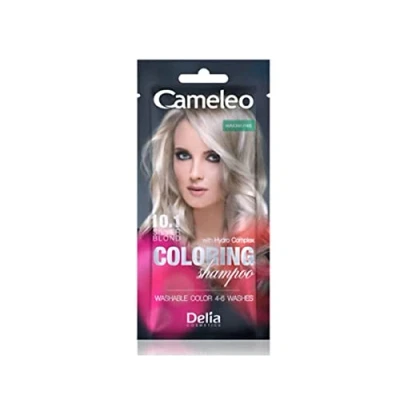 Abbildung von Cameleo Tönungsshampoo Silver Blonde schnelle und einfache Farbauffrischung &quot;Farbe in Farbe&quot; ohne Ammoniak Oxidationsmittel Shampoo im Beutel 40ml