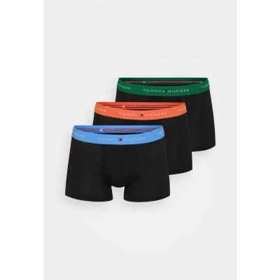 Abbildung von Tommy Hilfiger Herren 3er Pack Boxershorts Trunks mit Logobund, Mehrfarbig (BRL Orng/Blu Spel/Nouv Grn), XXL
