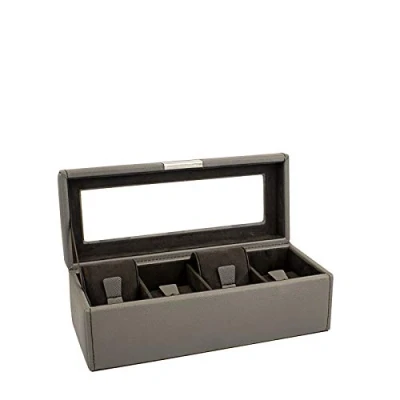 Abbildung von Friedrich23 Uhrenbox Bond Cross Grain mit Glasdeckel für 4 Uhren