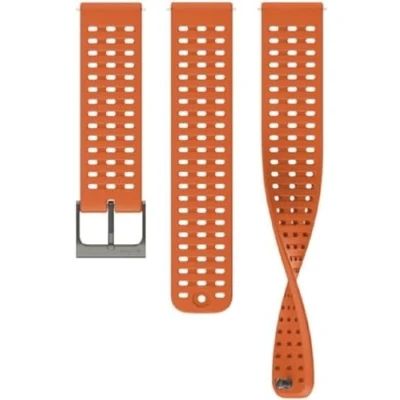 Abbildung von SUUNTO 22 ATH2 Silikon Armband Kompatibel Race, Vertical, 9 Peak Pro, Peak, 5 Watch Strap Weiches Ersatzband 22mm Canyon Orange S+M
