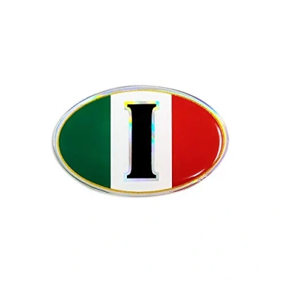 Abbildung von 4R Quattroerre.it 14143 3D Aufkleber Oval Italien