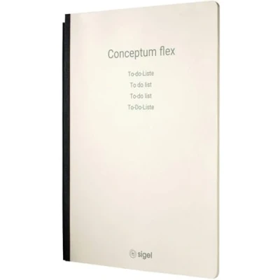 Abbildung von SIGEL CF220 Heft To do Liste, DIN A4 für Business Notiersystem Conceptum flex, aus nachhaltigem Papier