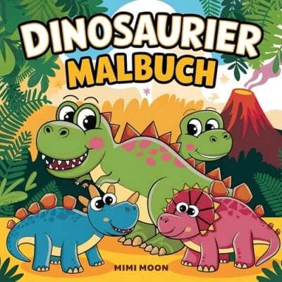 Abbildung von Malbuch Dinosaurier: für Kinder ab 5 Jahren, Prähistorische Dinos Jungen &amp; Mädchen