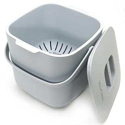Abbildung von YourCasa Biomülleimer YourCasa® Küche Komposteimer für alltäglichen Biomüll, Mit Sieb, Spülmaschinenfest