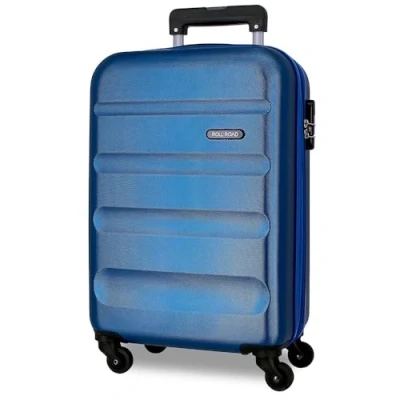 Abbildung von Roll Road Flex Hartschalenkoffer aus ABS, einem Material, seitlicher Kombinationsverschluss, 4 Doppelrollen, Handgepäck, praktischer Innenraum mit Fach, blau, Talla única, Koffer Air Europa