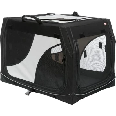 Abbildung von TRIXIE Hunde Transportbox Mobile Kennel Vario schwarz/grau