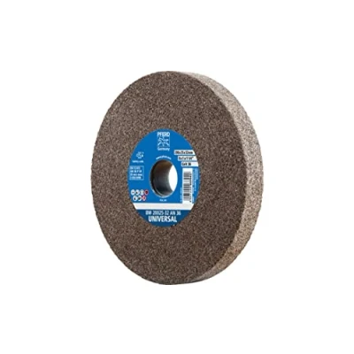Abbildung von PFERD Schleifbockscheibe UNIVERSAL, 200x25x32mm, A36, 39009711 Harte Schleifscheibe für universelle Schleifaufgaben, mit Reduzierhülsen (25/20/16mm)