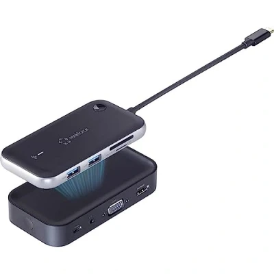 Abbildung von Renkforce USB C® Dockingstation RF HUB 810 Passend für Marke Dockingstations: Universal drahtlose Bildübertragung, Inte