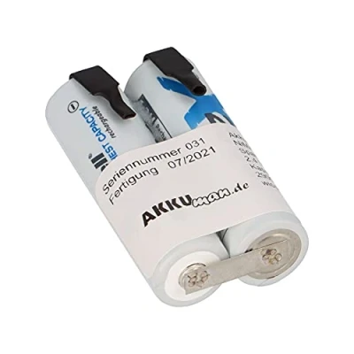 Abbildung von 2er Reihe Akkupack mit Lötfahne AA Mignon 2,4V 2900mAh Hochstrom ,Schnellladefähig Akku