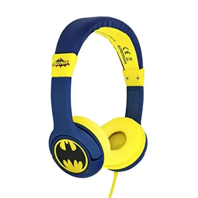 Abbildung von OTL Technologies Kids Headphones Batman Bat Signal Wired for Children Aged 3 to 7 Years Blue
