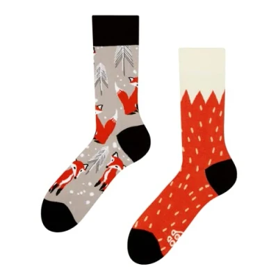 Abbildung von Good Mood Fuchs Buntes Design Geschenk Socken 1 Paar