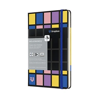 Abbildung von Moleskine Smart Notizbuch, Dropbox Connected, Large, A5, Blanko, Hard Cover, Schwarz