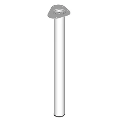 Abbildung von Stahlrohrmöbelfüsse weiss 700mm rund 60mm D