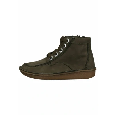 Abbildung von Clarks Schnürstiefelette, Damen, Größe: 37, Dark olive nub Schuhe