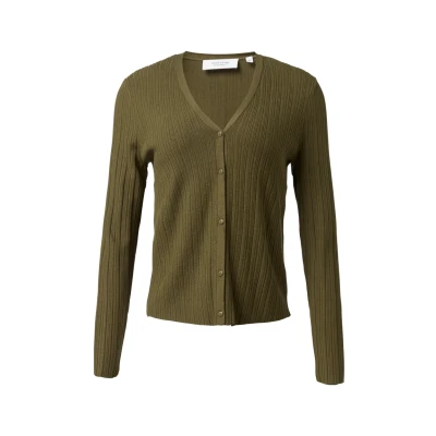 Abbildung von comma casual identity Strickjacke, Damen, Größe: 32, Guacamole