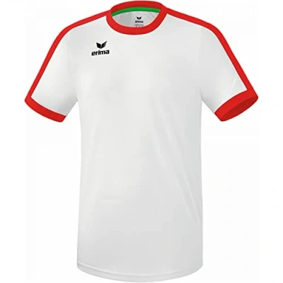 Abbildung von Erima Unisex Kinder Retro Star Trikot, Weiß/Rot, 152 EU