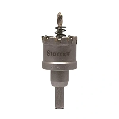 Abbildung von Starrett Hartmetall Lochsäge CTD38 TCT Tiefschnitt für Metall Edelstahl Eisen Aluminium 38mm