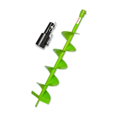 Abbildung von WERHE® Profi Bohrer, Erdbohrer für bohrmaschine 150 mm robust mit Stihl Adapter Pfahlbohrer Brunnenbohrer präzise Bohrspitze Bohrer