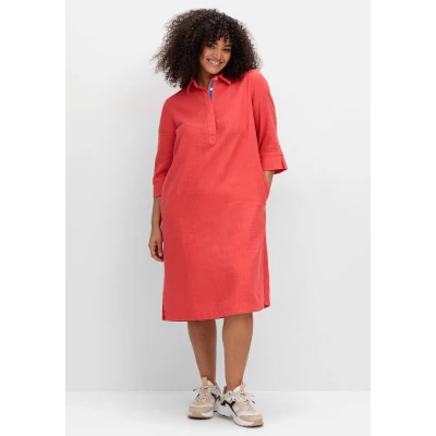 Abbildung von Sheego Blusenkleid &quot;Große Größen&quot;, aus Leinen Viskose Mix