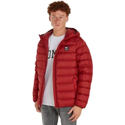 Abbildung von Tommy Jeans Daunenjacke &quot;TJM HOODED LT DOWN JACKET EXT&quot;, mit Kapuze, Kapuze und integriertem Stehkragen