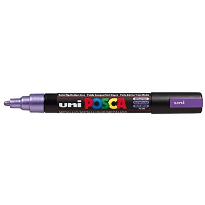 Abbildung von Uni Ball Fasermaler Posca PC 5M 1,8 2,5mm violett metallic