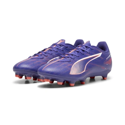 Abbildung von Puma Ultra 5 PLAY FG/AG Fußballschuh Nocken, Damen, Größe: 37, Lapis lazuli/white/sunset glow Schuhe