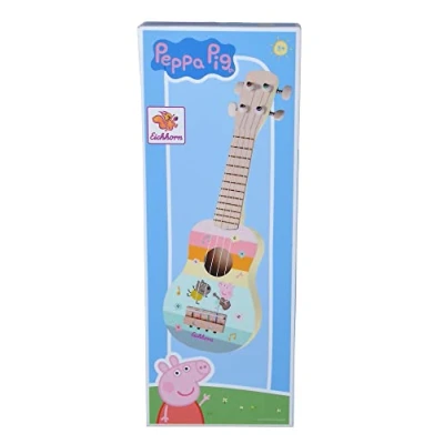 Abbildung von Eichhorn Spiel Gitarre Peppa Pig Holz Ukulele 43cm