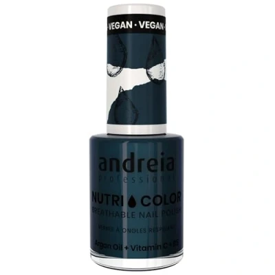 Abbildung von Andreia Professional NutriColor Atmungsaktiver Nagellack Veganer und Tierversuchsfreier Nagelkunst mit langanhaltendem Glanz Finish Farbe NC24 Blue Teal 10,5 ml…