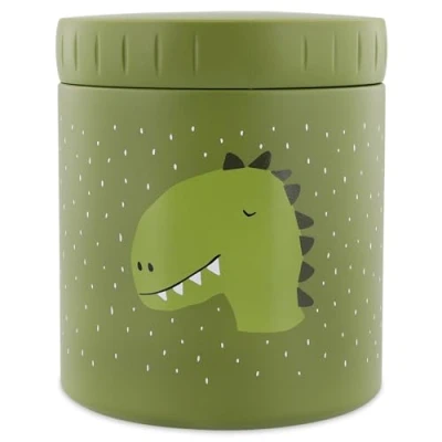 Abbildung von Trixie Isolierte Lunchbox aus Edelstahl, 500 ml Lebensmittelbehälter für Mittagessen/Snacks (Mr. Dino (Dino))