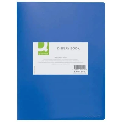Abbildung von Q Connect KF01251 Sichtbuch 20 Hüllen, Einband PP, 450 mym, blau
