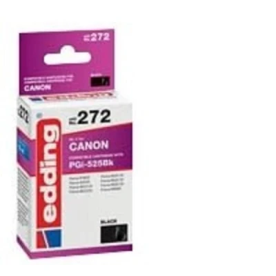 Abbildung von edding Druckerpatrone EDD 272 Einzelpatrone Schwarz 20 ml Reichweite 440 Seiten Ersetzt Canon PGI 525BK