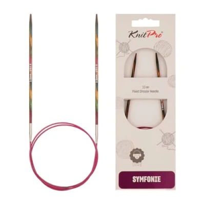 Abbildung von KnitPro Symfonie Wood Rundstricknadel 3,0 mm 60 cm, Mehrfarbig