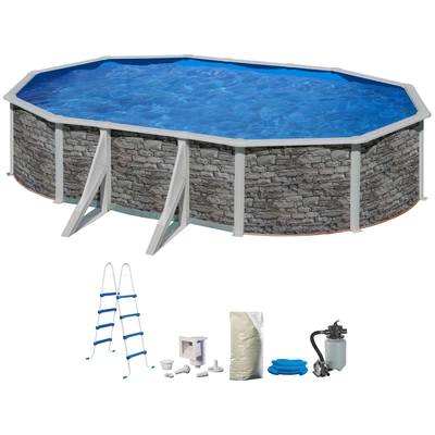 Abbildung von my POOL BWT Ovalpool, (Set), 5 tlg., BxLxH: 300x500x132 cm