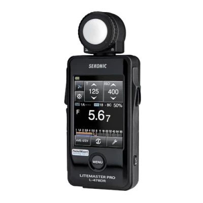 Abbildung von Sekonic LiteMaster Pro Belichtungsmesser mit Touchscreen und Funksender