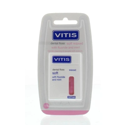 Abbildung von VITIS Zahnfloss gewachst mit Fluorid und Minze 1 St
