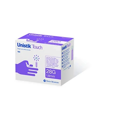 Abbildung von Unistik Touch 28 G Sicherheitslanzetten