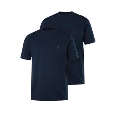 Abbildung von JP1880 Doppelpack Tshirt basic, Herren, Größe: Large, Navy blue