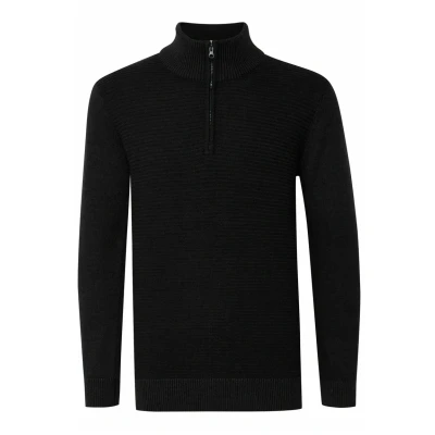 Abbildung von Indicode Jeans Idrichard Strickpullover, Herren, Größe: Medium, Charcoal mix