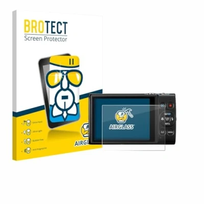 Abbildung von BROTECT Schutzglas für Canon Digital Ixus 285 hs Schutzfolie Panzer Folie Glas [Extrem Kratzfest 9H, Anti Fingerprint, Ultra Transparent]