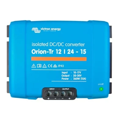 Abbildung von Victron Energy Orion Tr Spannungswandler 12/24 Volt 15 Ampere 360 Watt IP43 Geschützt DC Konverter für Doppelbatteriesysteme Isoliert