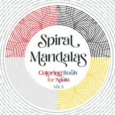 Abbildung von Spiral Mandalas Coloring Book for Adults: 35 One Line Adults Relaxation and Stress Relief Vol.3 (One ... Relief, Band 3)
