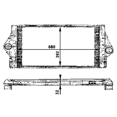 Abbildung von MAHLE CI 58 000P Ladeluftkühler BEHR PREMIUM LINE