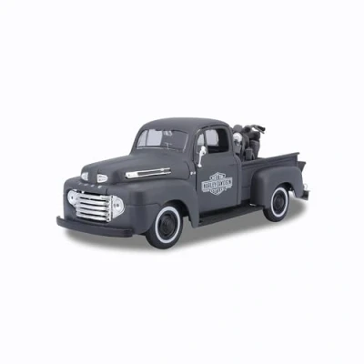 Abbildung von Maisto® Sammlerauto Ford F1 &#039;48, Maßstab 1:24, inklusive Harley Davidson WLA Flathead