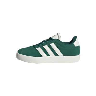Abbildung von adidas Unisex VL Court 3.0 Shoes Kids Schuhe, Green/Off White/Gold Metallic, 36 2/3 EU
