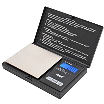 Abbildung von G&amp;G 300g/0,01g MS B Taschenwaage Feinwaage Digitalwaage Goldwaage Münzwaage Waage