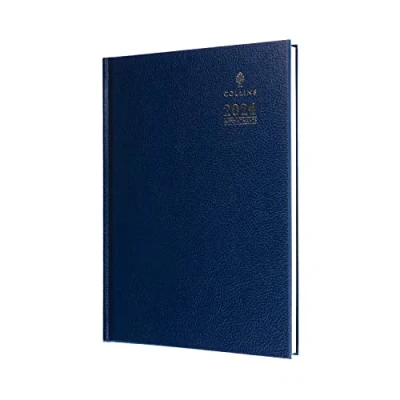 Abbildung von Collins Standard Desk Terminplaner 2024, A5, Wochenansicht, Geschäftsplaner (mit Terminen) und Organizer Januar bis Dezember 2024 Wochenansicht Blau A35.60 24