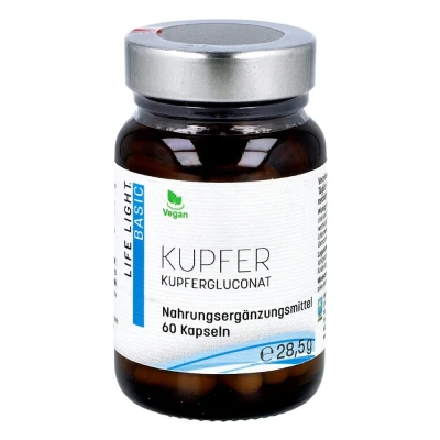Abbildung von Kupfer 2 mg aus Kupfergluconat Kapseln