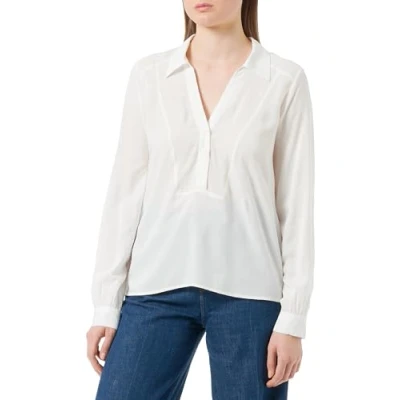 Abbildung von Q/S by s.Oliver Damen Bluse Langarm White 32