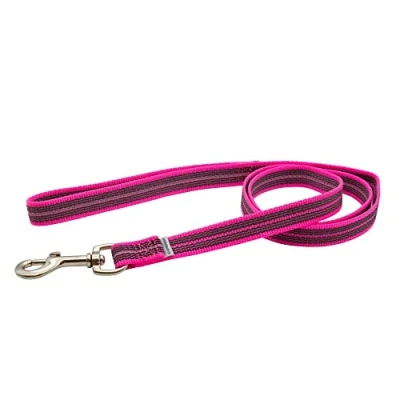 Abbildung von Gummierte Leine mit Handschlaufe pink, 120 cm (1,2 m)