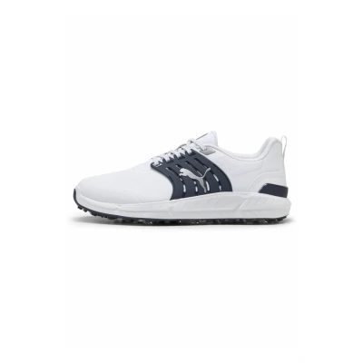 Abbildung von Puma Ignite Elevate 2 Tour Golfschuhe Herren Mit Plain White/Deep Navy/Silver Größe: 39